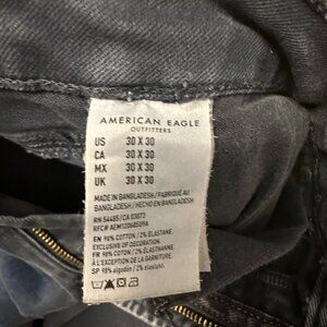 Men's American Eagle Long pants, 30x30, dark blue/black color, next level flex